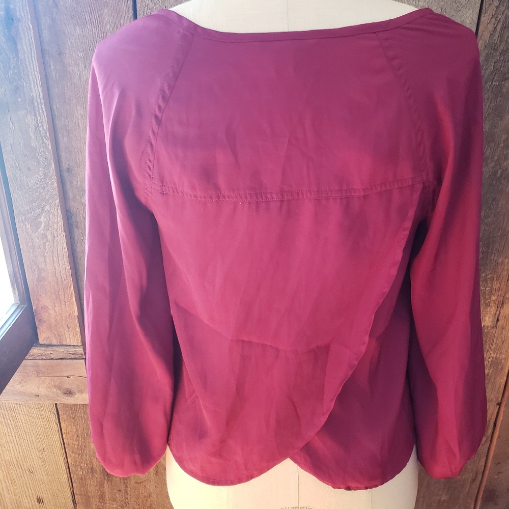 American Eagle Maroon Blouse - image 2
